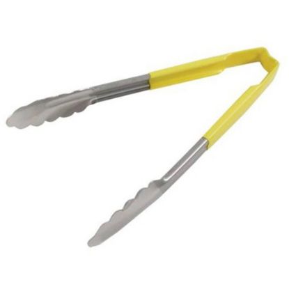 Picture of Vollrath 9inTongs With Antimicrobial Protection, Yellow