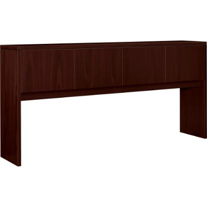 Picture of HON 10500 Series Laminate Desk Ensemble Stack-On 78inW Desk Hutch, Mahogany