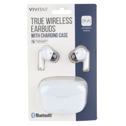 Picture of Vivitar True Wireless Earbuds, White, NIL8002-WHT-STK-24