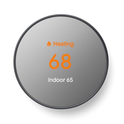 Picture of Google Nest HVAC System Programmable Smart Thermostat With Sensor, Black