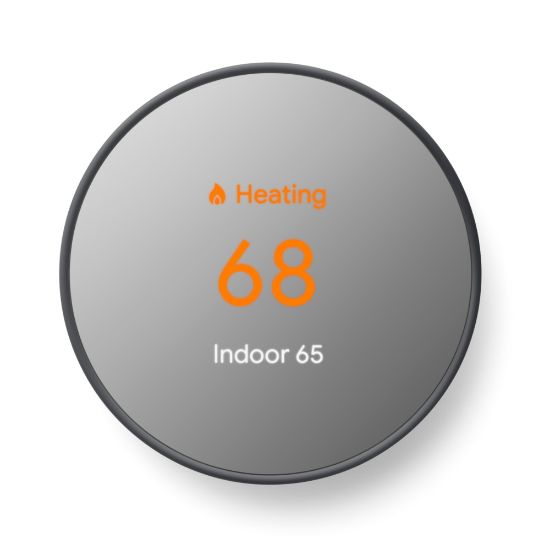 Picture of Google Nest HVAC System Programmable Smart Thermostat With Sensor, Black