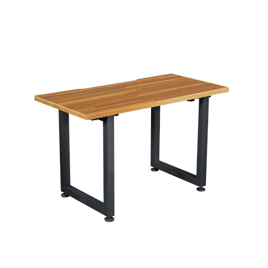 Picture of Vari Table 48inW Computer Desk, Butcher Block/Slate