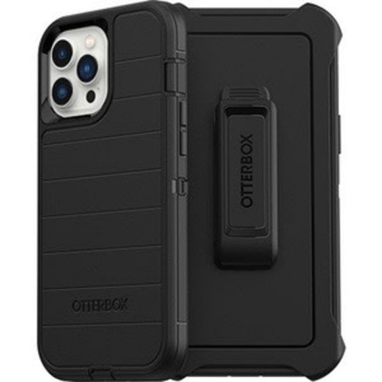 Picture of OtterBox Defender Series Pro Rugged Carrying Case (Holster) Apple iPhone 12 Pro Max, iPhone 13 Pro Max Smartphone - Black