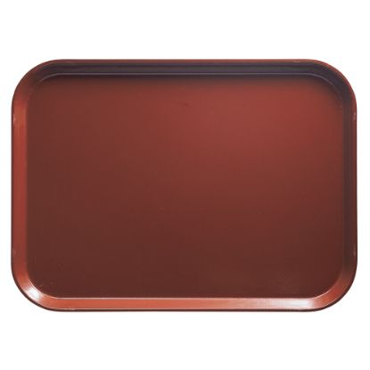 Picture of Cambro Camtray Rectangular Serving Trays, 14in x 18in, Real Rust, Pack Of 12 Trays