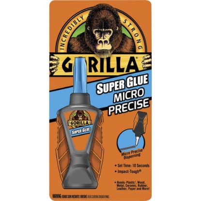 Picture of Gorilla Micro Precise Super Glue - 0.19 oz - 1 Each - Clear