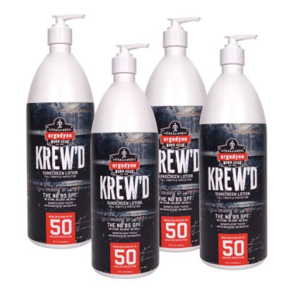 Picture of Ergodyne KREW-d 6355 SPF 50 Sunscreen Lotions, 32 Oz, Pack Of 4 Lotions