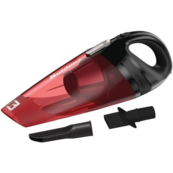 Picture of Koblenz Hand Vac - Crevice Tool - 17 ft Cable Length - Cloth - DC Supply - 12 V DC - Translucent Red, Black