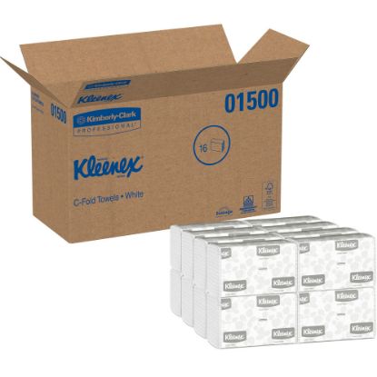 Picture of Kleenex Professional C-Fold Paper Towels, 150 Sheets Per Pack, Case of 16 Packs