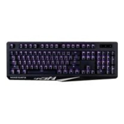 Picture of Mad Catz S.T.R.I.K.E.4 - Keyboard - backlit - USB - AZERTY - key switch: CHERRY MX Red - black