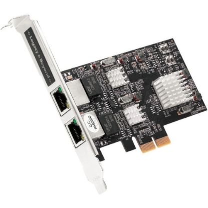 Picture of SIIG Dual 2.5G 4-Speed Multi Gigabit Ethernet PCIe Card - 10M/100M/1Gbps/2.5Gbps Ethernet Data Rates