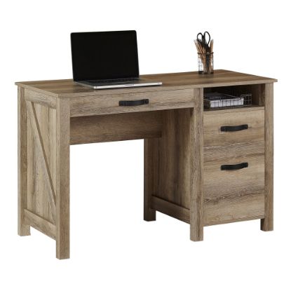 Picture of Realspace Plank 47inW Writing Desk, Coastal Oak