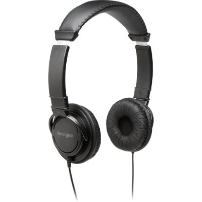 Picture of Kensington Classic USB-A Headphone - Stereo - USB Type A - Wired - Over-the-head - Binaural - Circumaural - 6 ft Cable