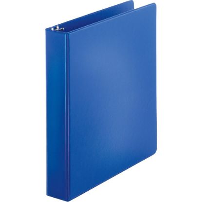 Picture of Business Source Basic 3-Ring Binder, 1 1/2in Round Rings, Dark Blue