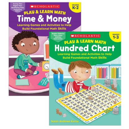 Picture of Scholastic Teacher Resources Play & Learn Math Reproducible Workbooks, Grade 1 To 3 Bundle