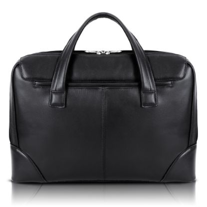 Picture of McKlein Harpswell Dual Compartment Briefcase with 17in Laptop Pocket, Black