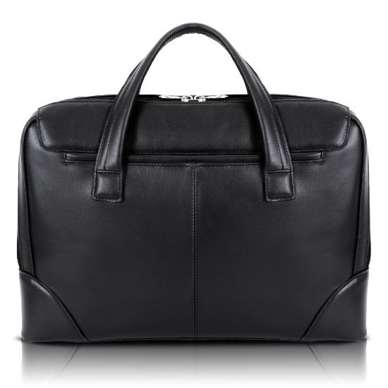 Picture of McKlein Harpswell Dual Compartment Briefcase with 17in Laptop Pocket, Black