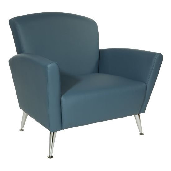 Picture of Office Star Club Chair, Dillon Blue/Chrome