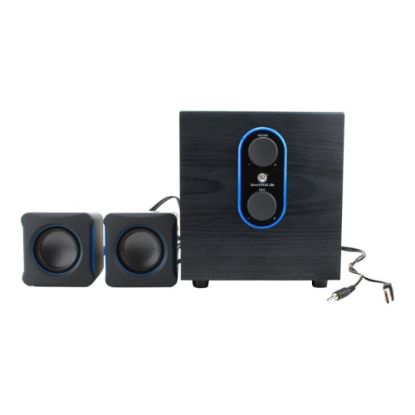 Picture of GOgroove SonaVERSE LBr - Speaker system - for PC - 2.1-channel - USB - 11 Watt (total)