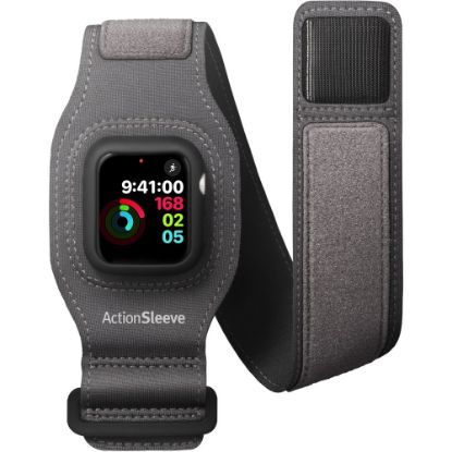 Picture of Twelve South ActionSleeve 2 Carrying Case (Armband) Apple Apple Watch - Gray - Nick Resistant, Ding Resistant - Fabric, Polyurethane Body - Armband - 1.2in Height x 4.6in Width x 8.1in Depth - 1 Pack