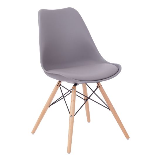 Picture of Ave Six Allen Guest Chair, Gray/Natural Wood