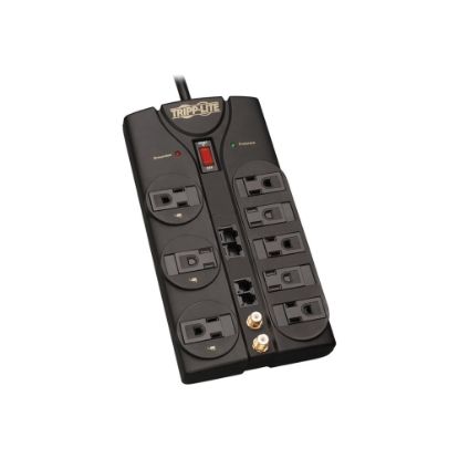 Picture of Tripp Lite TLP810NET Protect It! 8 Outlet Surge Suppressor, 10ft Cord, 3240 Joules