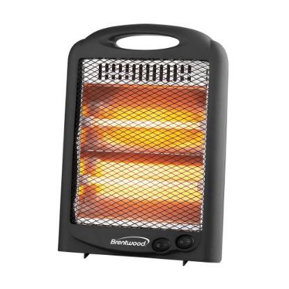 Picture of Brentwood 600-Watt Portable Space Heater, 13-1/4in x 3-1/4in, Black