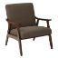 Picture of Ave Six Davis Chair, Klein Otter/Medium Espresso