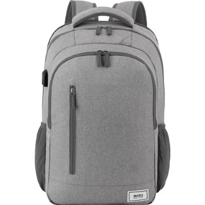 Picture of Solo New York ReDefine UBN708-10 Laptop Backpack With 15.6in Laptop Pocket, 51% Recycled, Gray