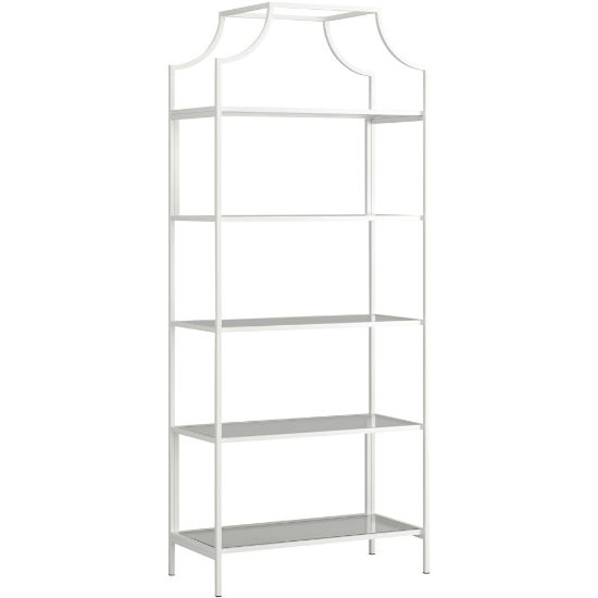 Picture of Sauder International Lux 71inH 5-Shelf Bookcase, White