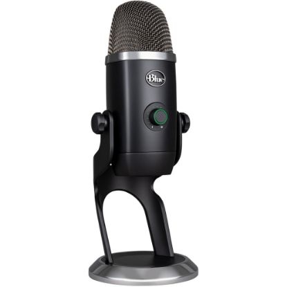 Picture of Blue Yeti X Wired Condenser Microphone - Stereo - 20 Hz to 20 kHz - Cardioid, Bi-directional, Omni-directional - Stand Mountable, Desktop - USB