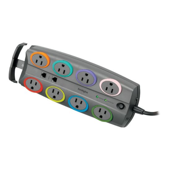 Picture of Kensington SmartSockets Color-Coded 8-Outlet Adapter Model Surge Protector