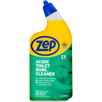 Picture of Zep Acidic Toilet Bowl Cleaner - 32 fl oz (1 quart) - Wintergreen Scent - 1 Each - White