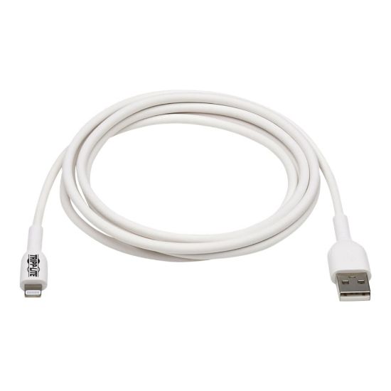 Picture of Tripp Lite Safe-IT USB-A to Lightning Sync/Charge Cable Antibacterial 2M - White