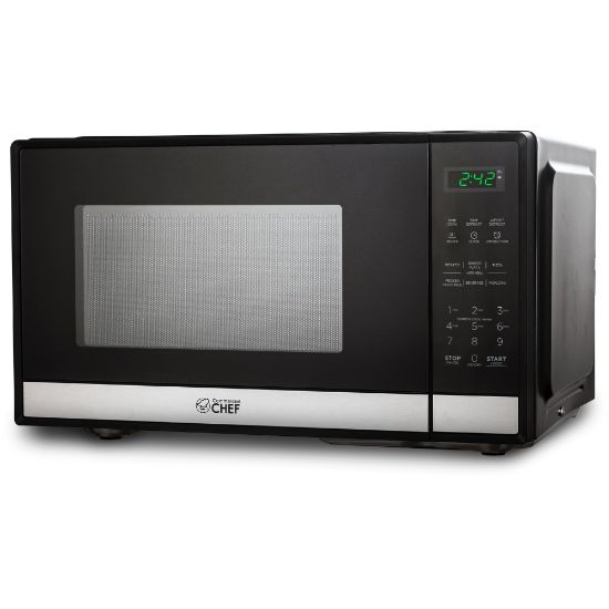 Picture of Commercial Chef 0.9 Cu. Ft. Countertop Microwave, Silver/Black