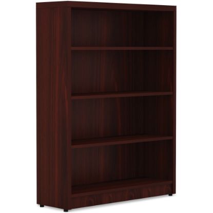 Picture of Lorell Chateau 4-Shelf Bookcase, Mahogany