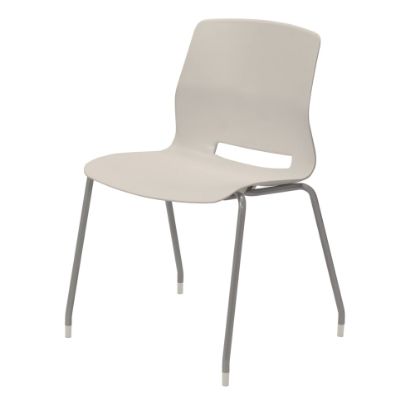 Picture of KFI Studios Imme Stack Chair, Moonbeam/Silver