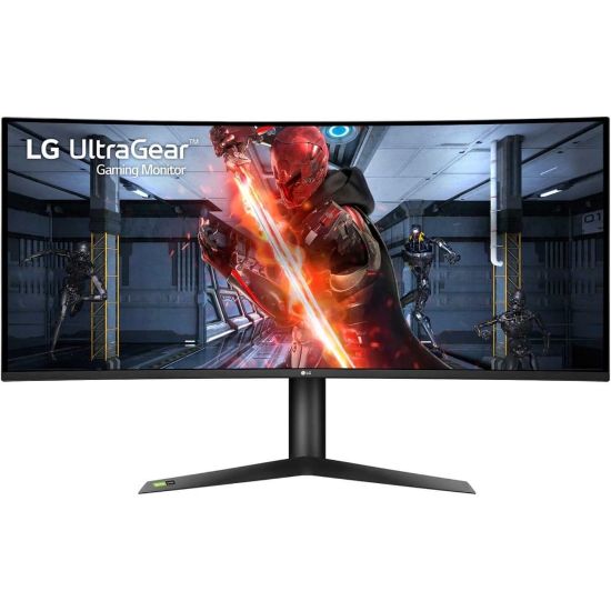 Picture of LG UltraGear 38GN95B-B 37.5in UW-QHD+ Curved Screen LED Gaming LCD Monitor - 21:9 - Black, White - 38in Class - Nano In-plane Switching (Nano IPS) Technology - 3840 x 1600 - 1.07 Billion Colors - FreeSync/G-Sync