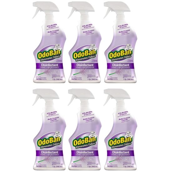 Picture of OdoBan Odor Eliminator Disinfectant Spray, Lavender Scent, 32 Oz Bottle, Case Of 6