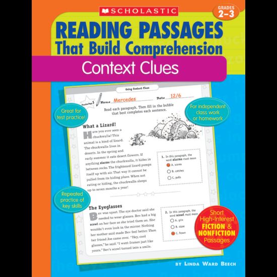 Picture of Scholastic Comprehension - Context Clues - Grades 2-3