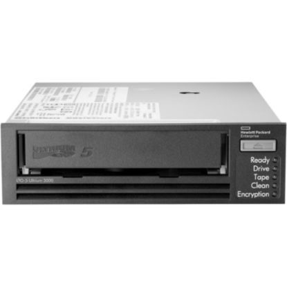 Picture of HPE LTO-5 Ultrium 3000 SAS Internal Tape Drive - LTO-5 - 1.50 TB (Native)/3 TB (Compressed) - SAS - 5.25in Width - 1/2H Height - Internal - 142.22 MB/s Native - 291.27 MB/s Compressed - Linear Serpentine - 3 Year Warranty