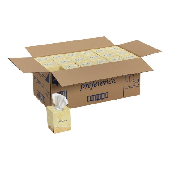 Picture of Preference 2-Ply Facial Tissue, White, 100 Tissues Per Box, Case Of 36 Boxes