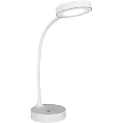 Picture of OttLite Rechargeable Desk Lamp With Lighted Mirror, 16-15/16inH, White