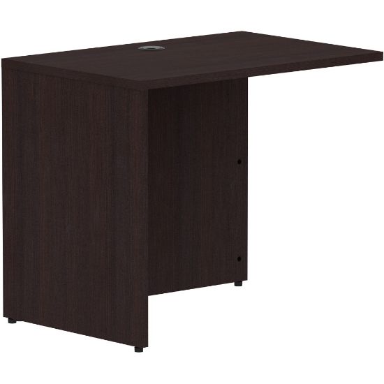 Picture of Lorell 35inW Desk Return Shell, Espresso