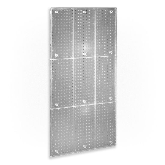 Picture of Azar Displays Pegboard Wall Panel, 24in x 48in, Clear