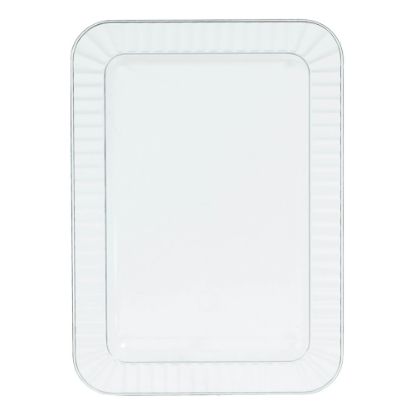 Picture of Amscan Plastic Appetizer Trays, 5in x 7in, Clear, Pack Of 32 Trays