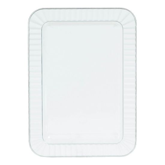 Picture of Amscan Plastic Appetizer Trays, 5in x 7in, Clear, Pack Of 32 Trays