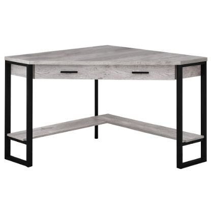 Picture of Monarch Specialties Jordan 42inW Diamond Corner Computer Desk, Gray/Black