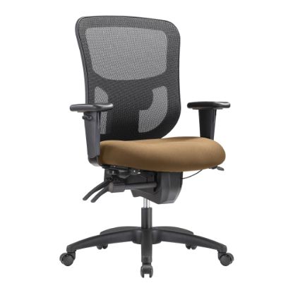 Picture of WorkPro 9500XL Series Big & Tall Ergonomic Mesh/Premium Fabric Mid-Back Chair, Black/Beige, BIFMA Compliant