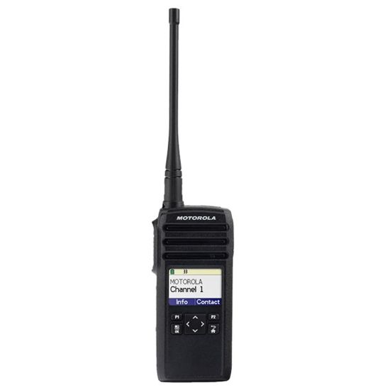 Picture of Motorola DTR Series 2-Way Radio, 1.77inH x 6.3inW x 9.33inD, Black, DTR600