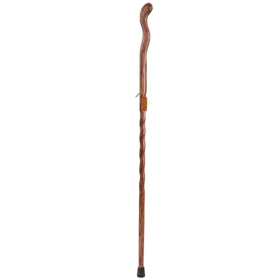 Picture of Brazos Walking Sticks Fitness Walker Oak Walking Stick, 58in, Red